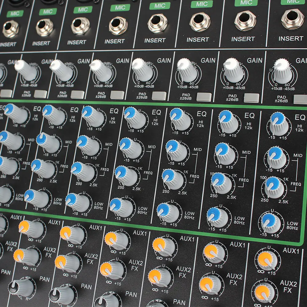 Mixer Audio professionale a 26 canali Console Studio DJ DSP Mixer Audio per riunioni di conferenze, palcoscenici, altoparlanti Line Array