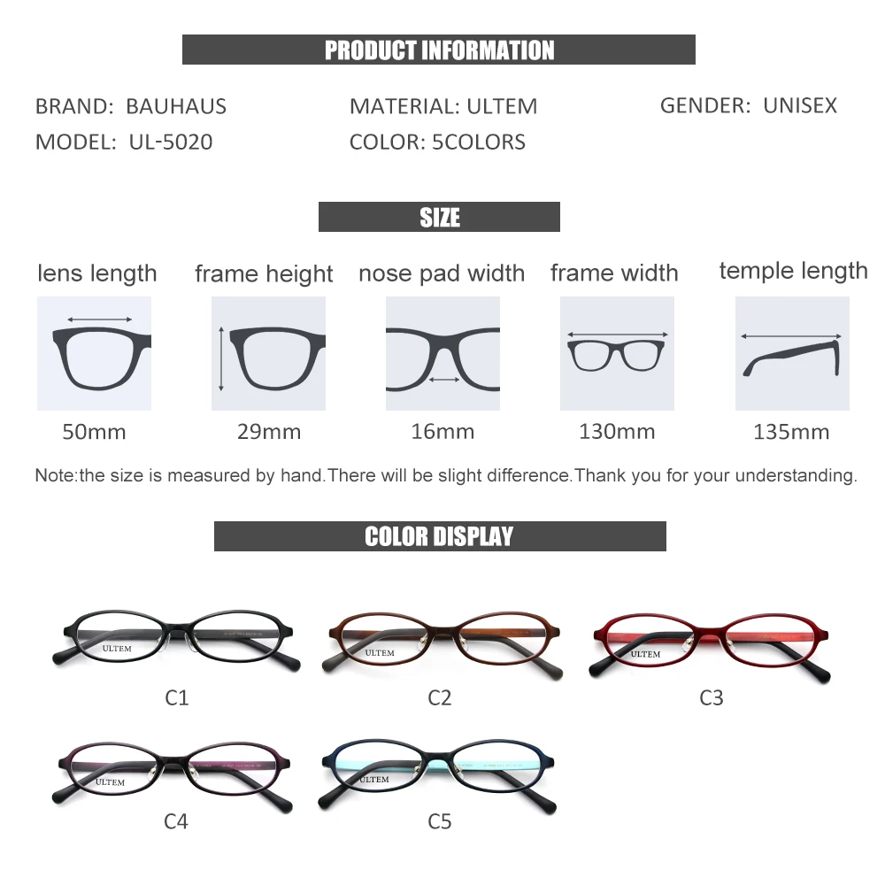 UL-5020 Ultra Light Ultem Eyewear Optical Prescription Glasses Frame Boys And Girls Eyeglasses Children image 2