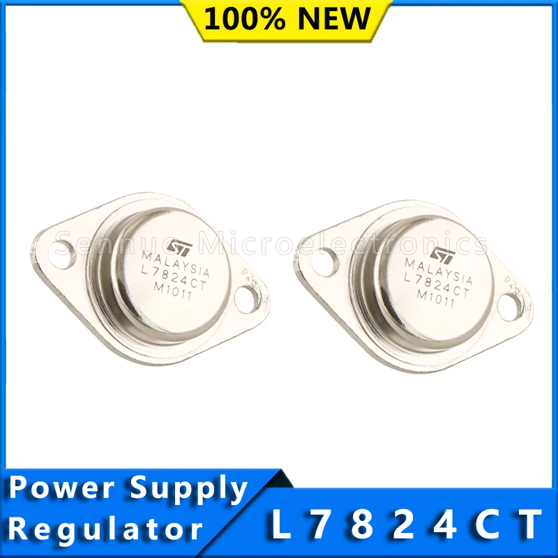 1PCS New  ST  L7824CT  IC REG LINEAR 24V 1.5A TO3 	 Linear Voltage Regulator IC Positive Fixed 1 Output 1.5A TO-3