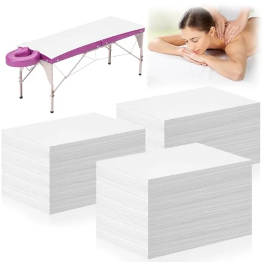 

150 Pieces Disposable Massage Table Sheets 31" x 70" Waterproof Bed Sheets Non Woven Bed Cover for Massage Table Beauty Salons