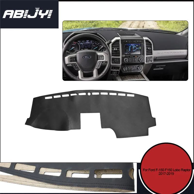 

For Ford F-150 F150 Lobo Raptor 2017-19 Car Dashboard Cover Dash Mats Sun Shade Pad Instrument Panel Carpet Protector Accessorie