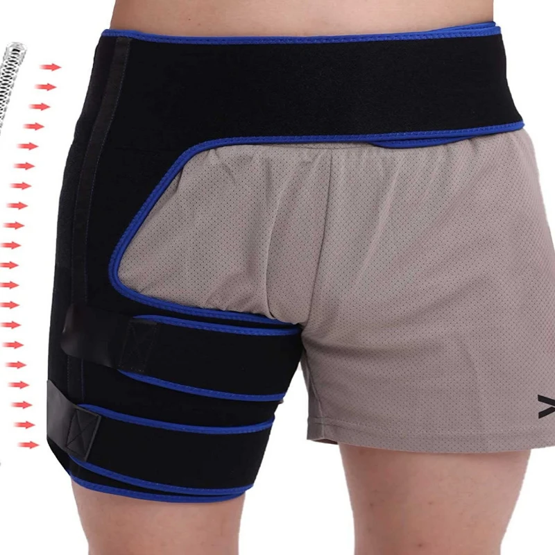 

Спортивный защитный пояс для суставов бедра, мышечный ремень, поддержка бедер, бандаж для бедер, защита бедер, снаряжение для поддержки паха