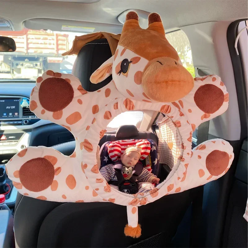 Adjustable Baby Car Mirror Safety Seat Mirror Rear Facing Car Seat Mirror Wide Crystal Clear View Shatterproof Car Kids Monitor
