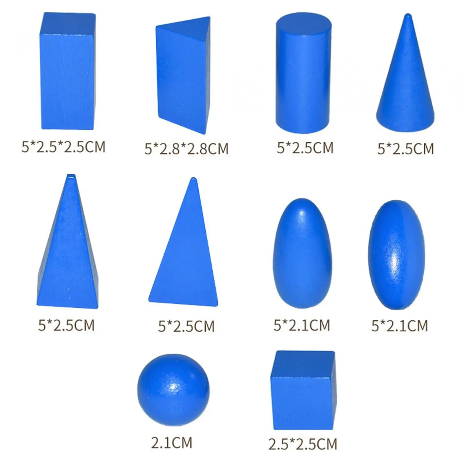 Ensemble de blocs en bois Montessori, planche géométrique saillante, jouet coule, motricité fine, solides, 10 pièces