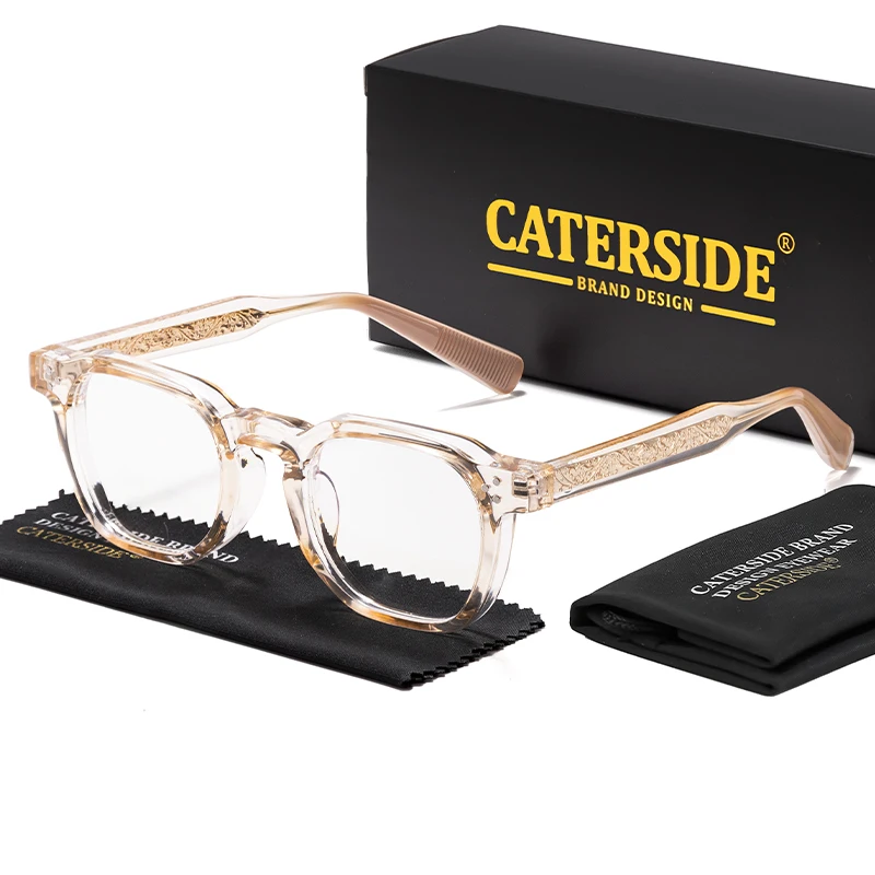 CATERSIDE Trend Anti-Blaulicht-Brille für Damen, TR90-Rahmen, hochwertige Retro-Quadrat-Computer-Lesebrille für Herren, optische Brillen – Detail 5