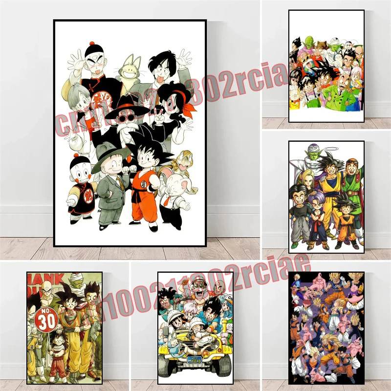 

Japanese Hot-blooded Anime Dragon Ball High-quality High-definition Art Poster Canvas Painting Suitable for Bedroom Decoration