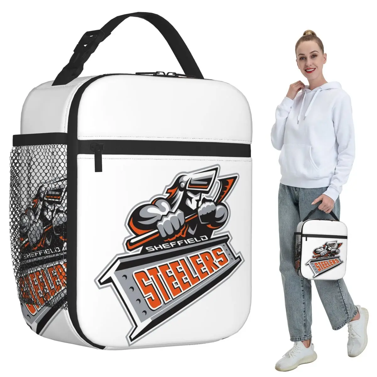 

The Sheffield Steelers Insulated Lunch Bag for Women Office Cooler Thermal Food Box Tote Leakproof Lunch Boxes Container