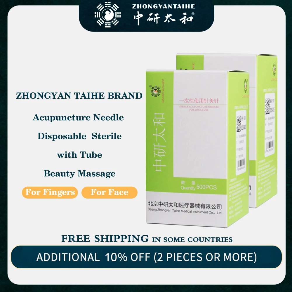 ZHONGYAN TAIHE Acupuncture Needle with Tube Popular 1000 Disposable Sterile Acupuncture Shipping From China or Spain Warehouse