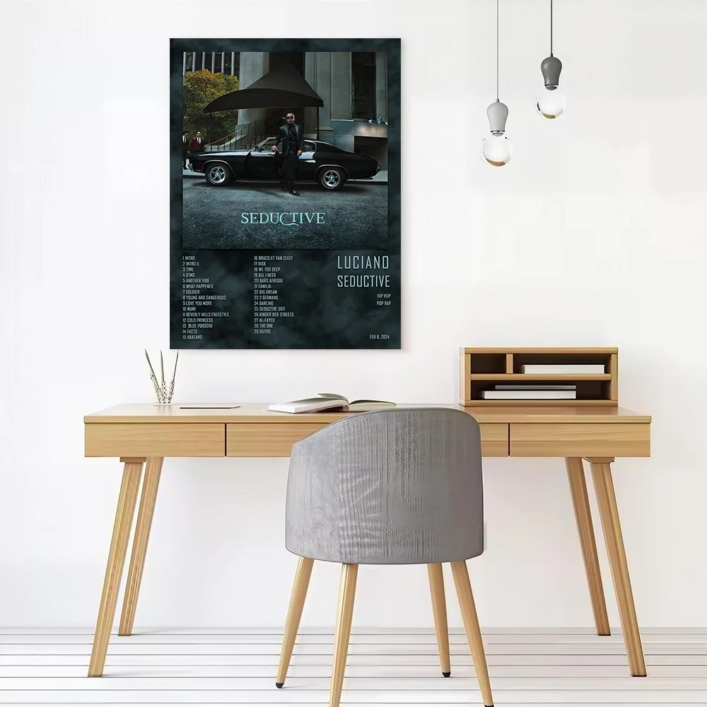 Luciano Seductive Album Cover Printed Canvas Wall Art Customizable Paintings Poster Perfect Gift for Decor Luxury Wand Deko Home