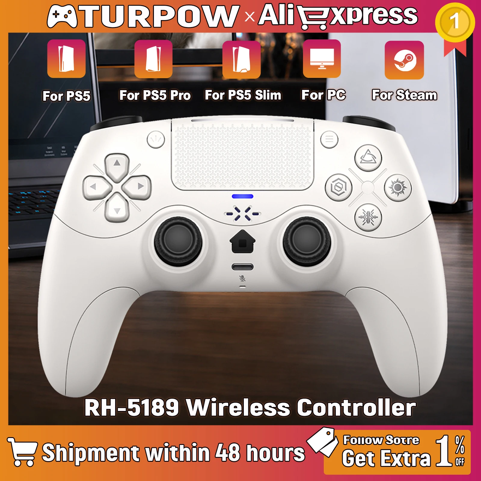 gamepad-for-playstation-5-wireless-with-turbo-dual-sense-vibrate-adaptives-trigger-external-mic-gaming-ps5-controller-console
