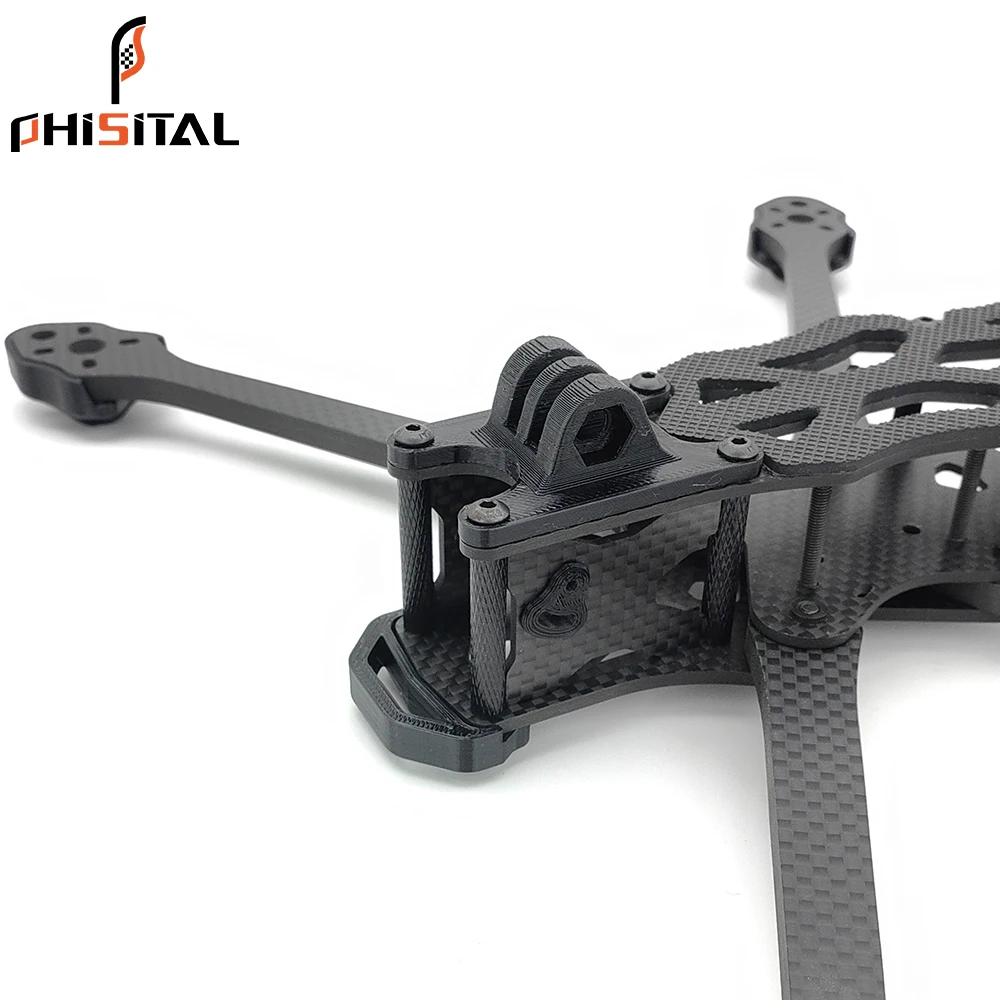 APEX HD Carbon-Faser FPV-Rahmen Freestyle 5/6/7 Zoll Renndrohnen-Teile für 19/20mm Kamera | DJI Air Unit/VISTA VTX Kit/Analog – Detail 1