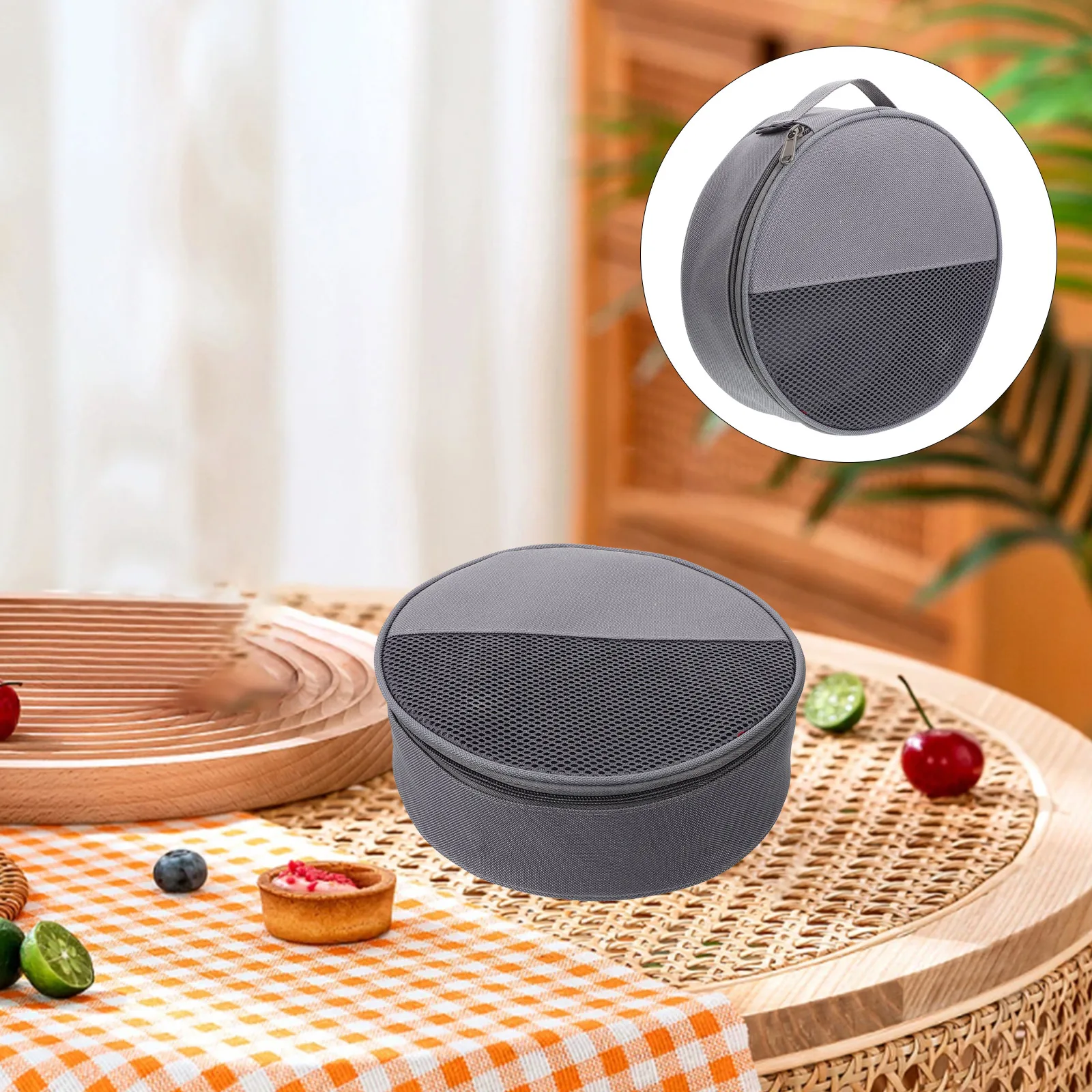 

Outdoor Tableware Bag Camping Plate Dishes Cutlery Canvas Cooking Oxford Cloth Plates Dinner