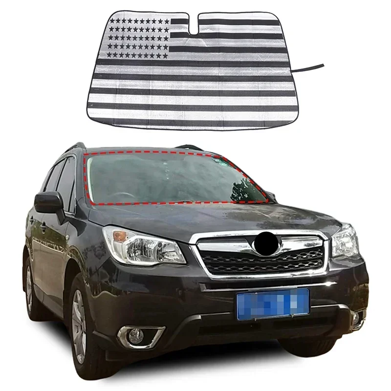 For Subaru Forester 2013-2018 Car Front Glass Sunshade Aluminum Foil/silver Tape Interior Accessories