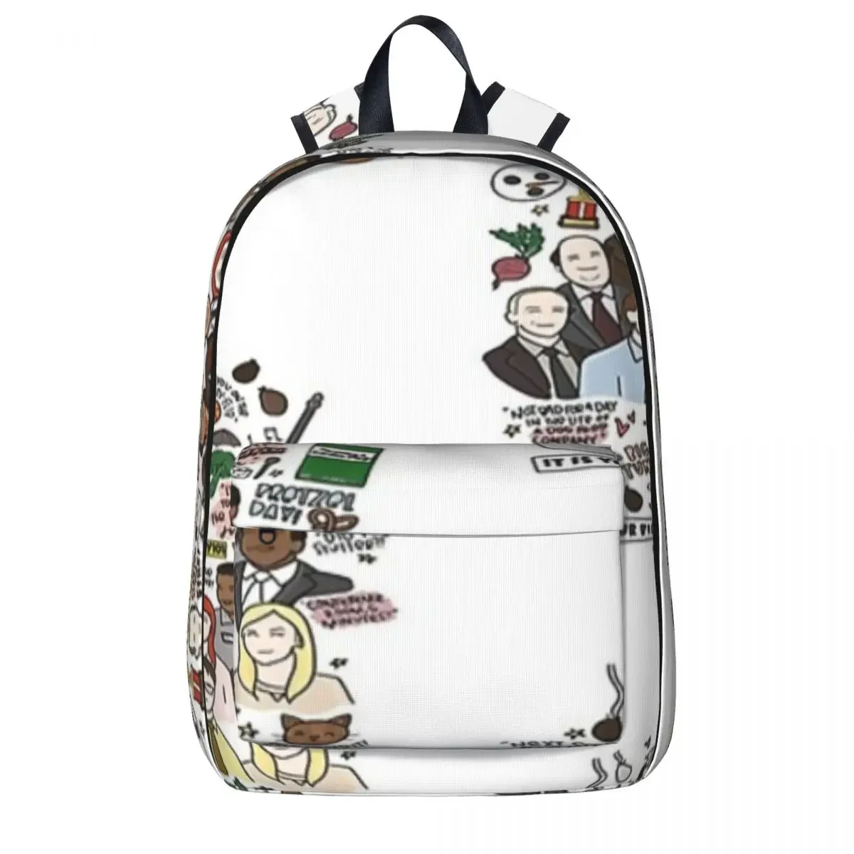 

THE OFFICE!! Woman Backpacks Boys Girls Bookbag Casual Students School Bags Portability Laptop Rucksack Shoulder Bag