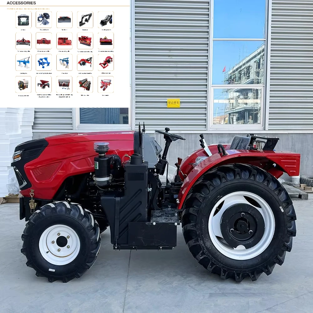 Mini Tractor for Heavy-duty Farming Tasks 50-100HP Powerful Mini Tractor 4*4 for Lawn Mowing and Maintenance