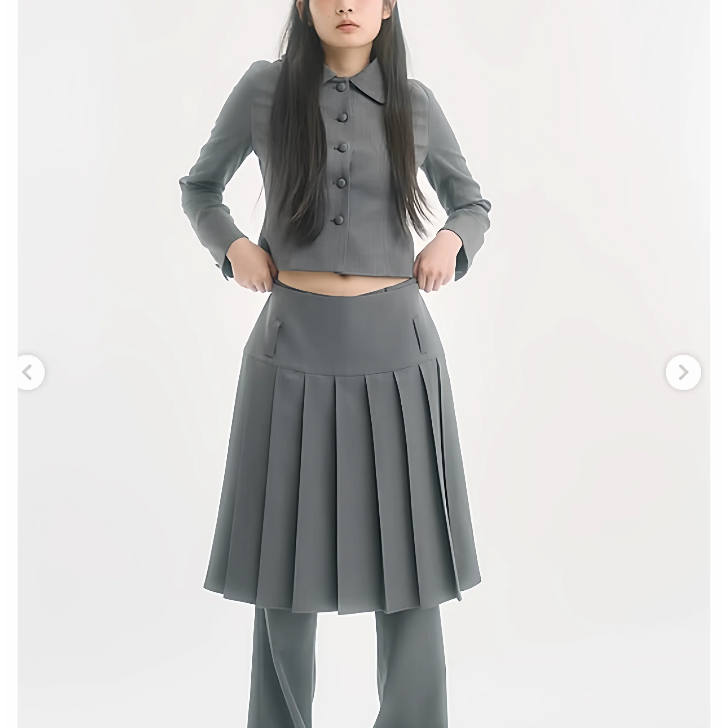 معطف Sle ort ذو لون نقي بزر واحد للسيدات Jaet بياقة صغيرة من Busin كاجوال للنساء من البوليستر والنايلون C...