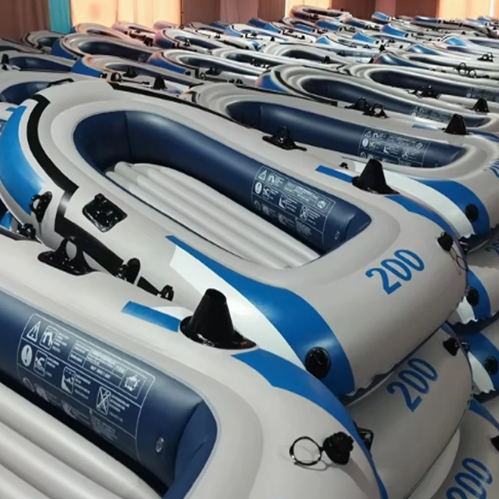 Inflatable Kayak 2 Person PVC Inflatable Boat for Bottom Fishing and Drifting Portablepromote sales