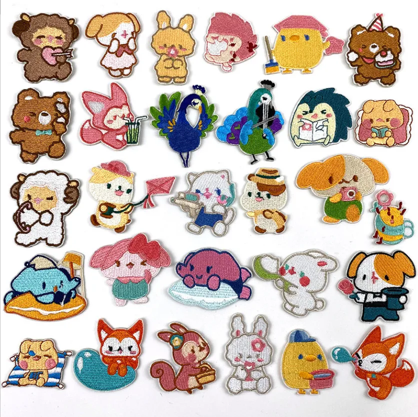 10 Stück Sweet Lover Patch Stickerei-Patches, bestickte Kleidung, Hut, Tasche, Schuhreparaturmaterial, Telefon, Geschenkbox, Dekor, DIY-Zubehör