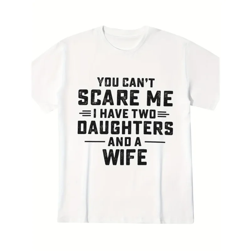 

2025 New Summer Funny Dad Mans T-Shirt Humorous Quote Tee Father's Day Gift Short Sleeve Cotton Men's Casual Top S-5XL