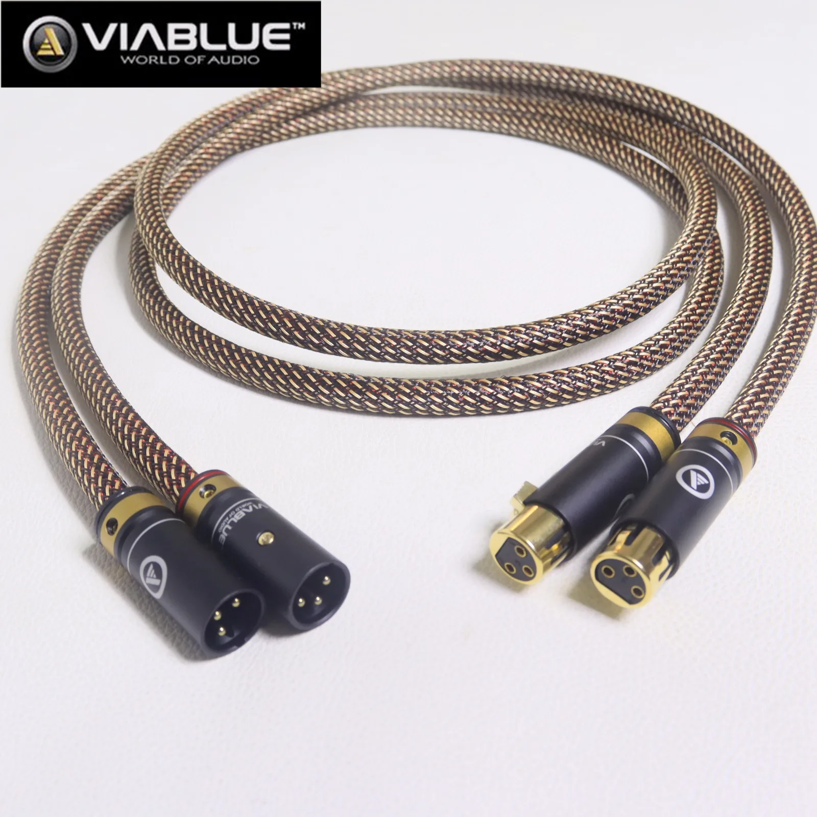 1 par de cabos de áudio XLR autênticos Viablue EPC, de nível audiófilo, para amplificador de potência de CD, cabos de áudio balanceados de alta fidelidade, fabricados na Alemanha.