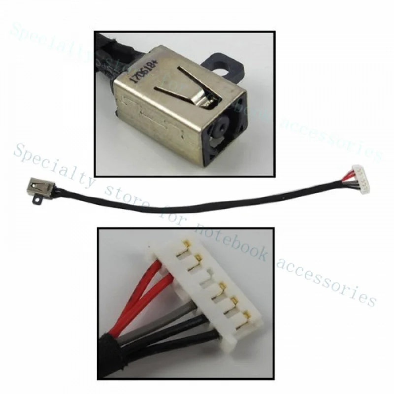 

A+ For Dell Inspiron 15-3000 3551 3558 3552 DC POWER JACK CABLE 450.03006.0001
