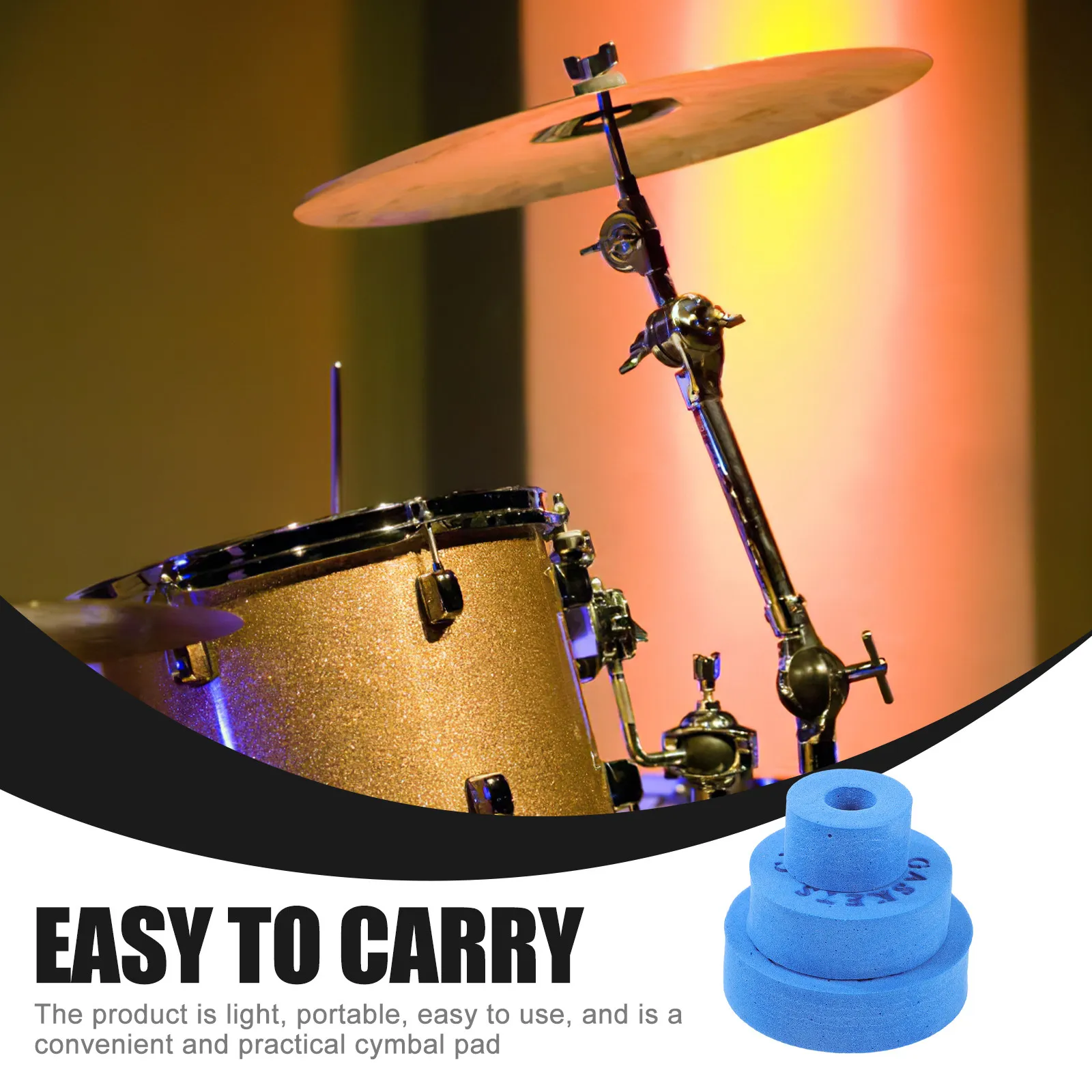 1 set Drum Halloween Christmas New Year Drum Accessories Set Drums Accessories Set Drummer Drum Stand Pad Cymbal Stand Part Eva