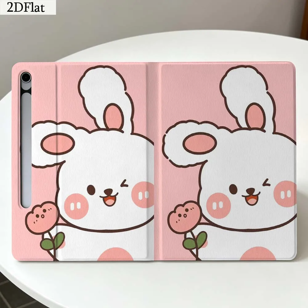 Cartoon Dog Aesthetic For Samsung Galaxy Tab S11 S10 S9 S8 S7 S6 A11 A10.1 A9 A8 A7 Ultra FE Plus Soft Tablet Case Gift