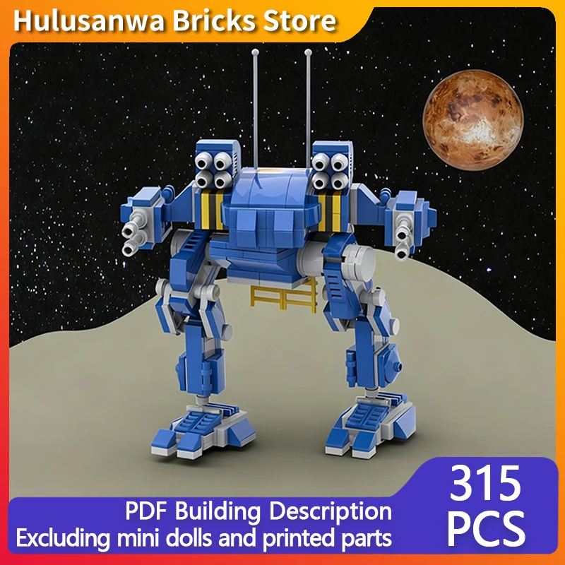 

Средняя гуманоидная модель научно-фантастического робота MOC, строительные кирпичи, военное оборудование, модульные технологии, подарки, праздник, сборка, детский игрушечный костюм