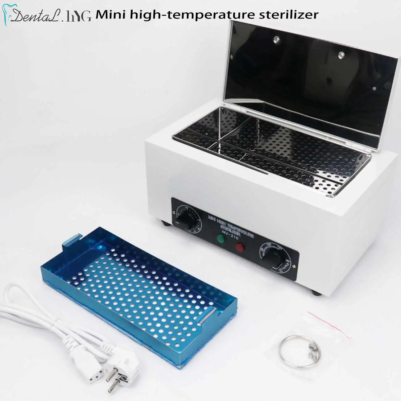 High Temperature 220°Sterilizer Box Nail Art Electric Manicure Disinfection Cabinet Portable Equipment with 0-120 Mins Timer ﻿