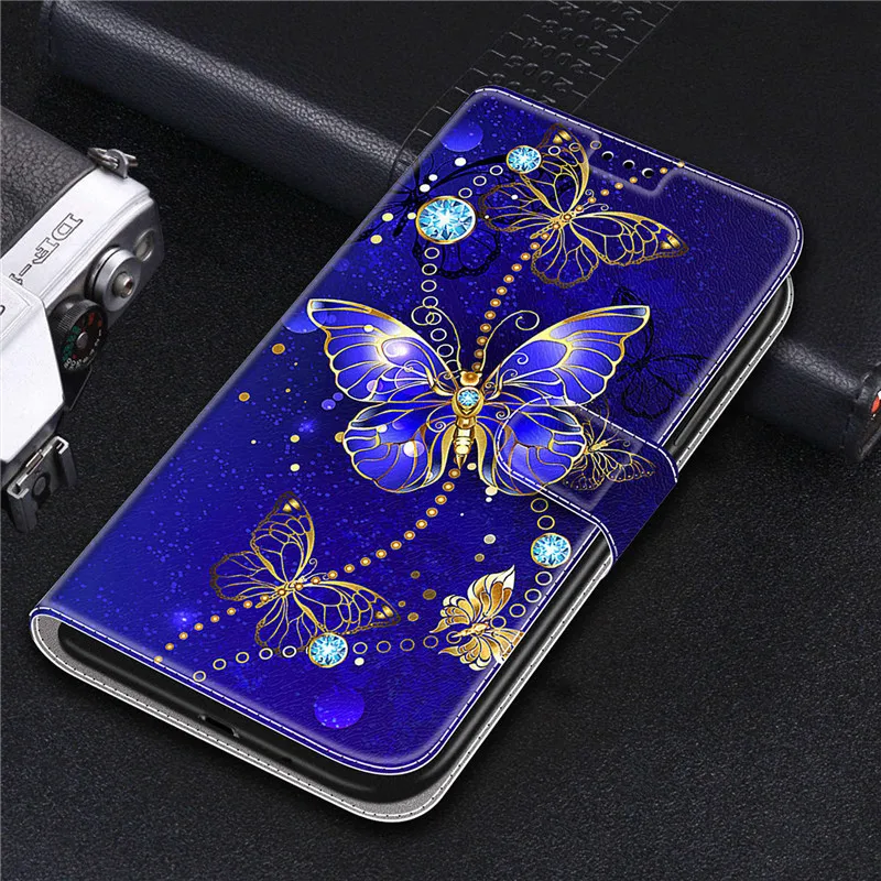 G30 Painted Case For Motorola Moto G30 Case Moto G30 Flip Coque for Motorola G10 Moto G20 Phone Cover Wallet Leather Etui Fundas