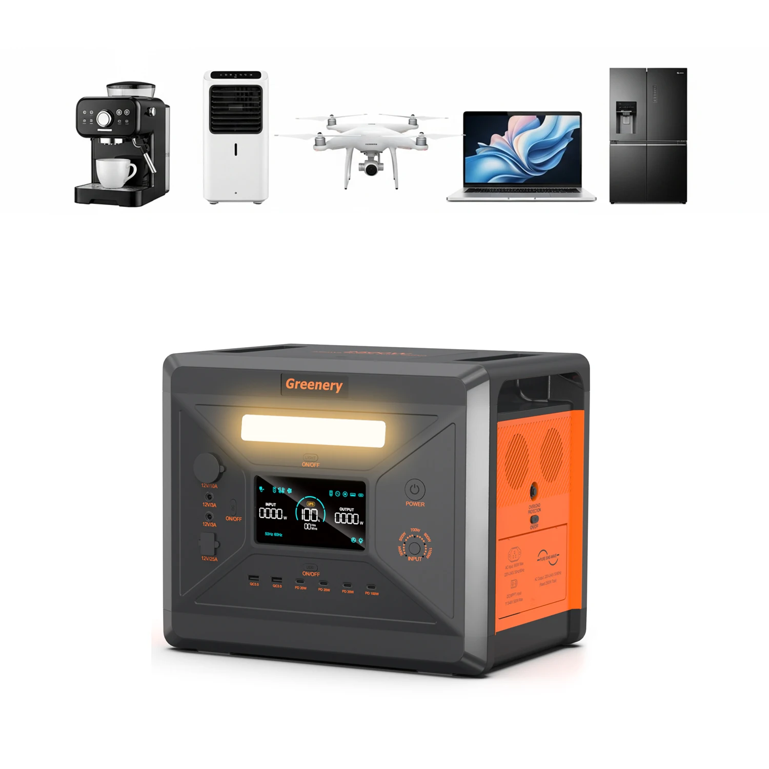 Multifunctional Lithium Battery Portable Solar Power Station Rechargeable Mini Outdoor Household Emergency Generator