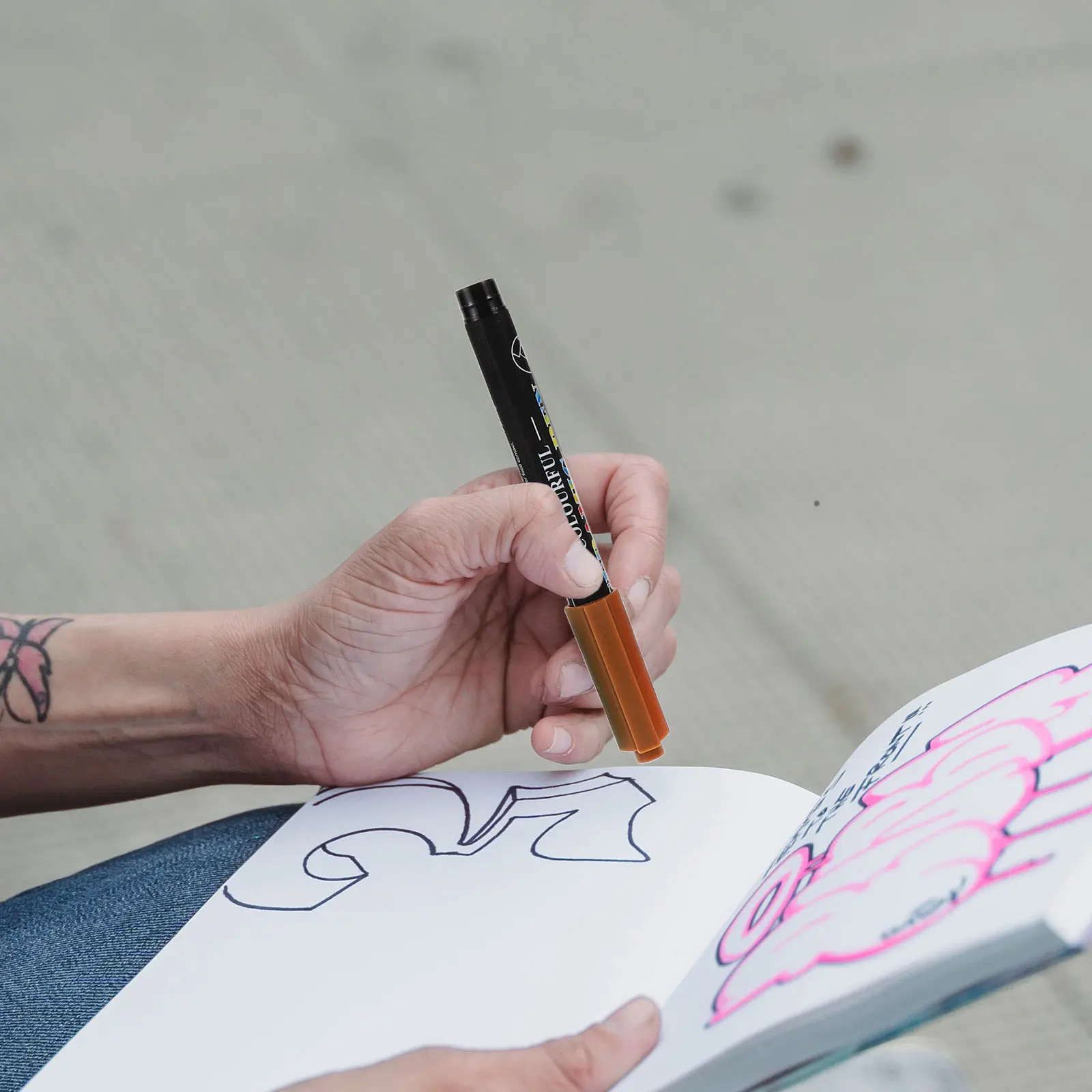 

Ceramic Markers Drawing Paint Pens Colouring for Adults Books Extra Fine Dry Erase Glass Child