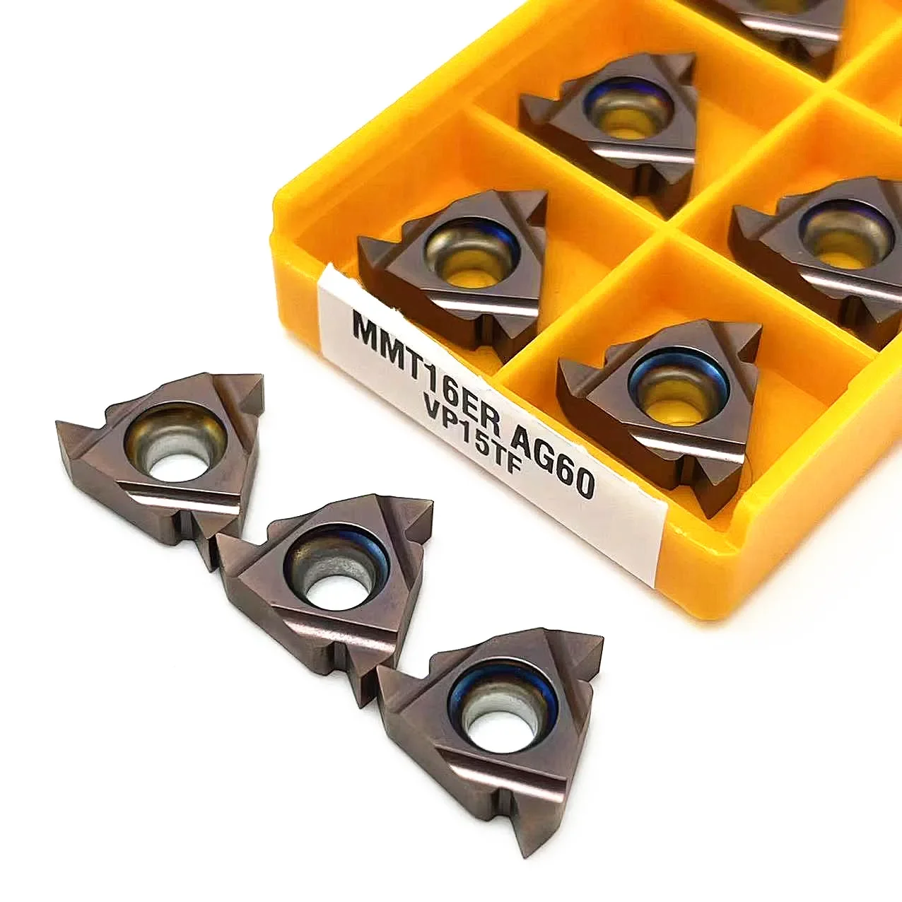 Portaherramientas de torneado de hilo externo, insertos de carburo, herramienta de corte, SER1212H16, SER1616H16, SER2020K16, SER2525M16, 16ER AG60, VP15TF