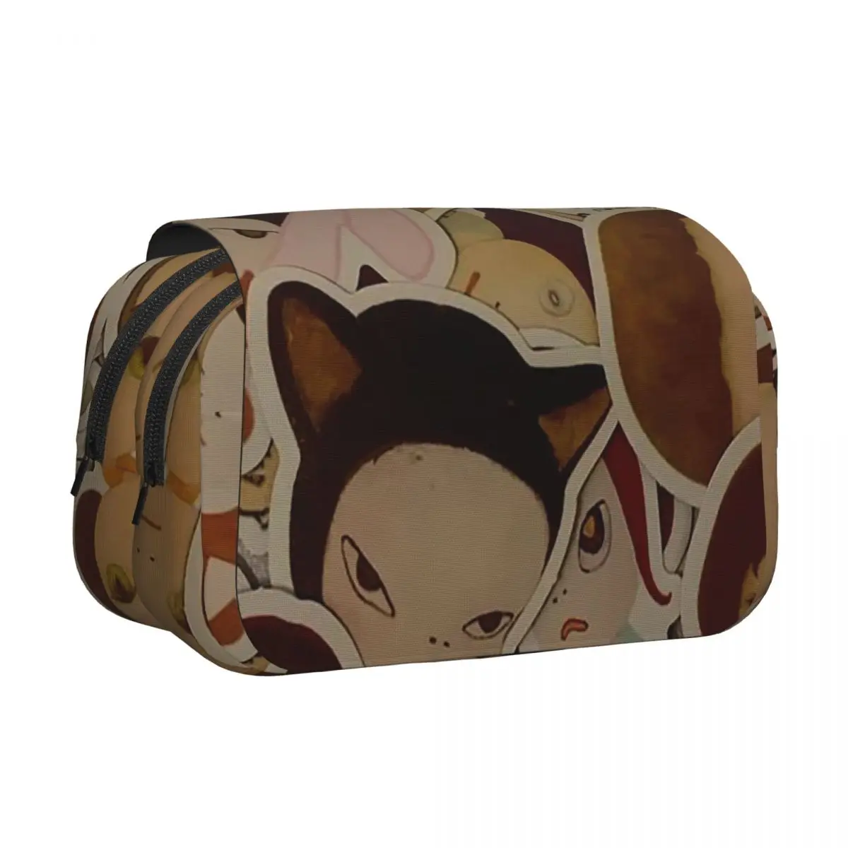 Yoshitomo Nara Pencil Case Pencil Pouch Hard Shell Leather Big Capacity Pen Box Pencil Bag for Boy Girl Gifts