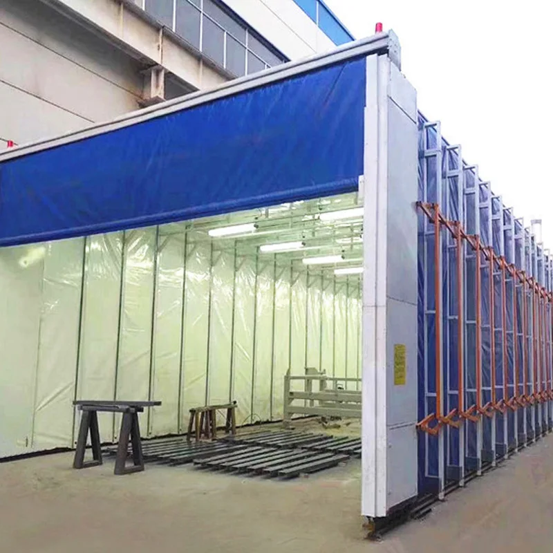 The New CE Certified Retractable Spray Paint Room The Price Is Suitable Better Quality with Water Curtain Painting Booth