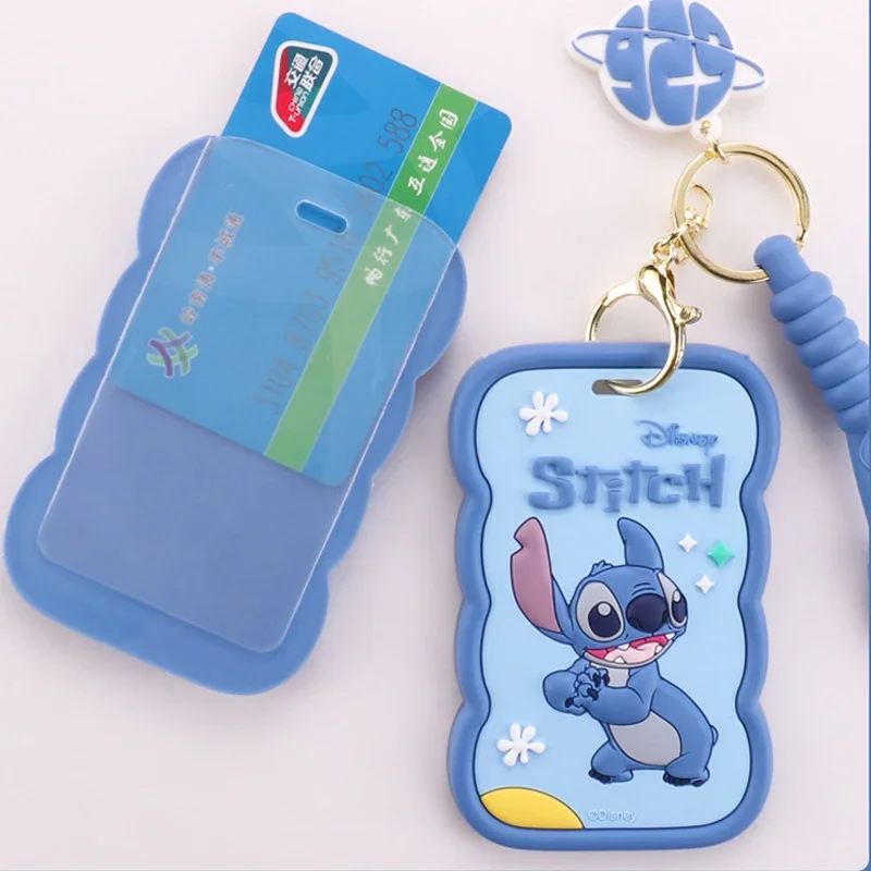 Stitch Disney Card Holder Cartoon Student Meal Card Card Holder Kawaii Girl Work License Water Proof Protective Case Wholesale