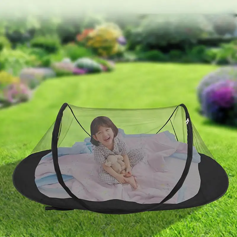 Gnat Mesh Tent Camping Shelter Bugnet Freestanding Gnat Net For Camping Portable Shelter Cot Mesh Tarp Tents Travel Folding Tent