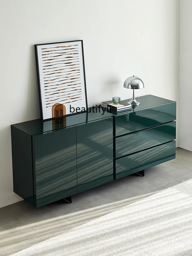 Light Luxury Entrance Cabinet Modern Minimalist Drawer Locker TV Cabinet Italian Minimalist Sideboard Cabinet