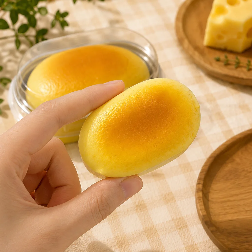 Leadhome Soft Squishy Cheese Cake Bread Squishy Squishy Stuffing Stress Ball