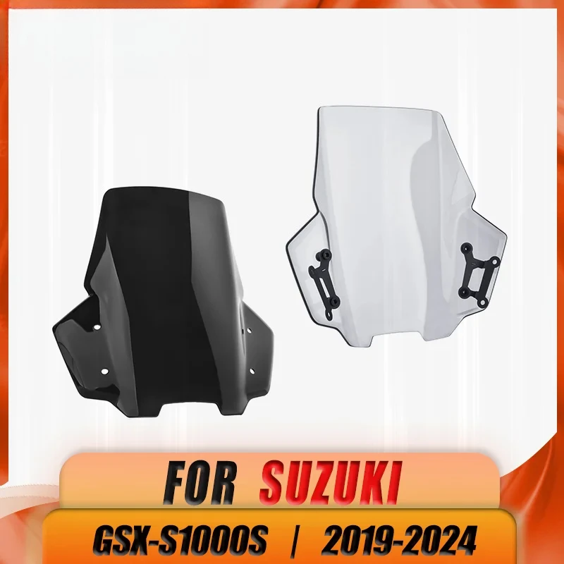

Motorcycle Windshield Windscreen Fly Screen For Suzuki Katana 1000 GSX-S GSXS 1000S 2019-2024 2023 Wind Deflector with Bracket
