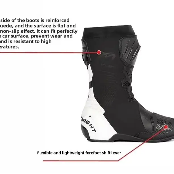 Motorcycle Track Riding Boots CE Certification Professional Racing Botas BENKIA Supertech Boots High Quality