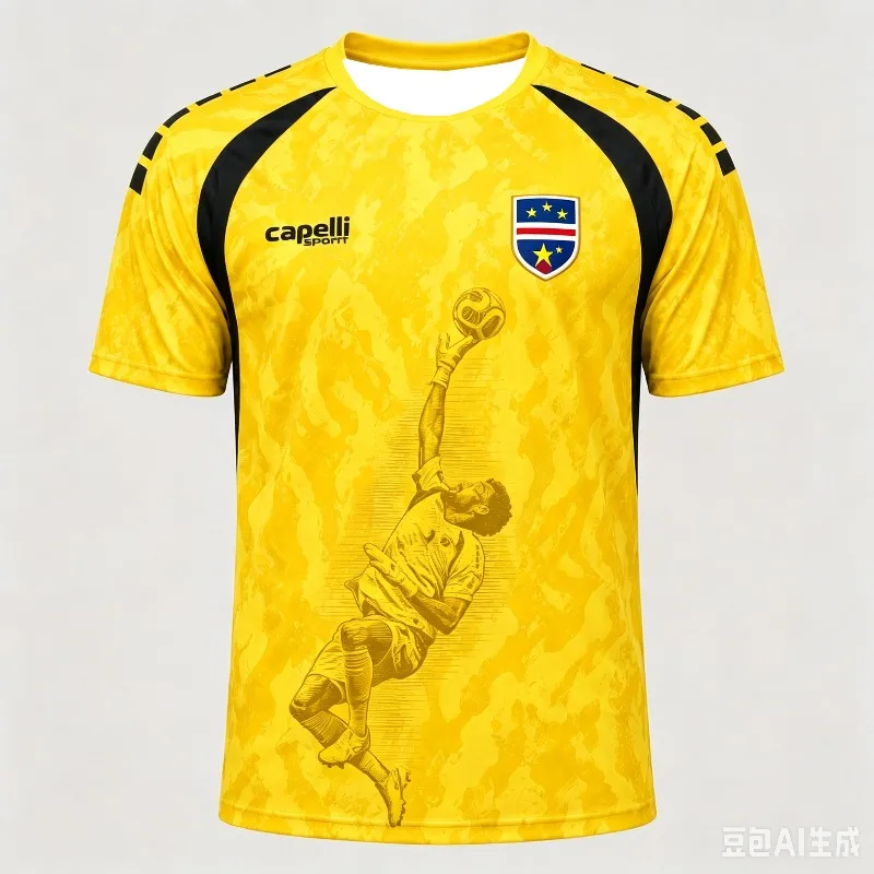 2026 케이프베르데 보지냐 1번 골키퍼 축구 유니폼 여름 스포츠 남성 티셔츠 아동복 티셔츠 여성 사이클링 유니폼 썸네일 3