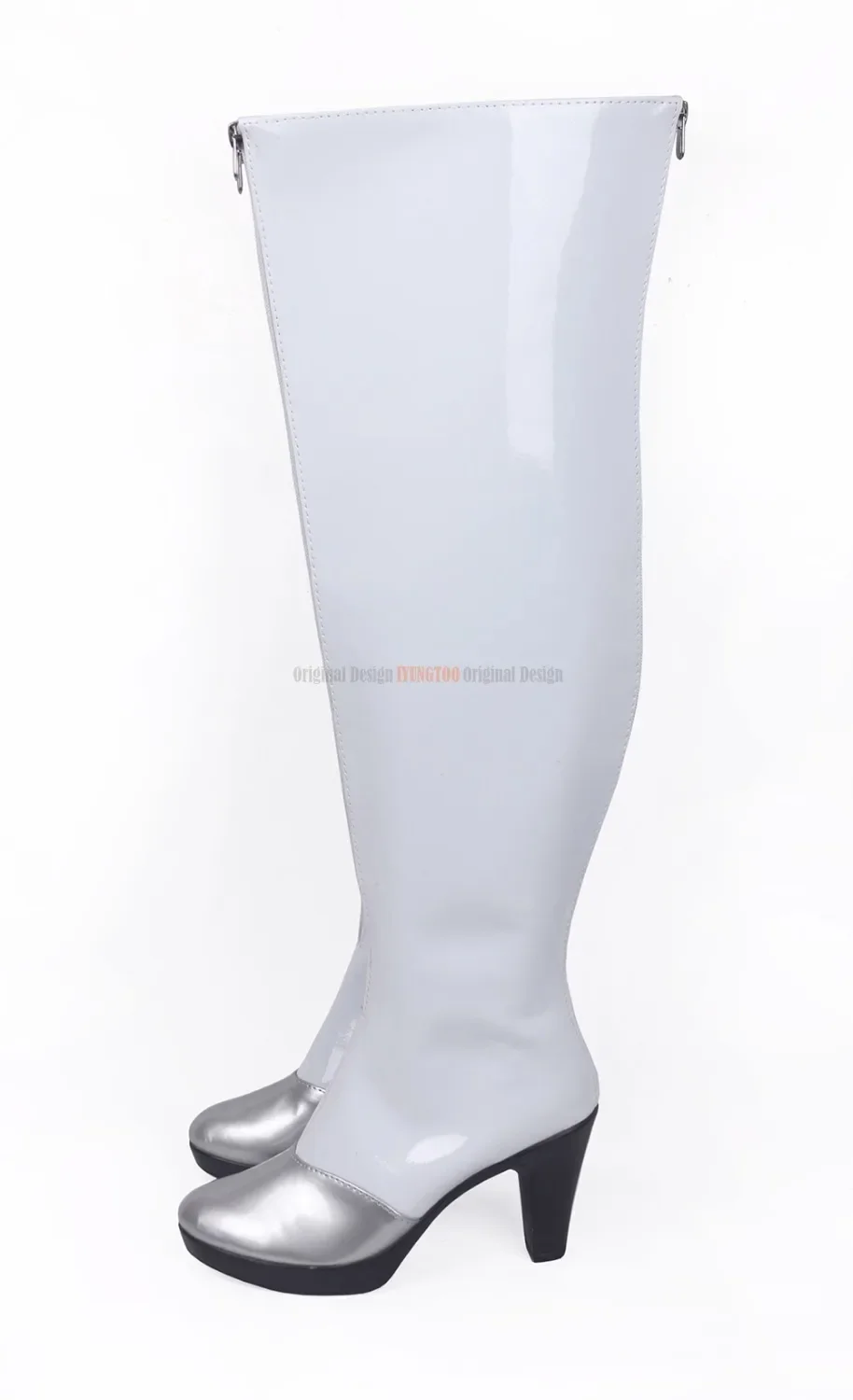 Fate Grand Order Saber Alter Racing Girl Cosplay Long Boots Shoes Custom Made for Men and Women