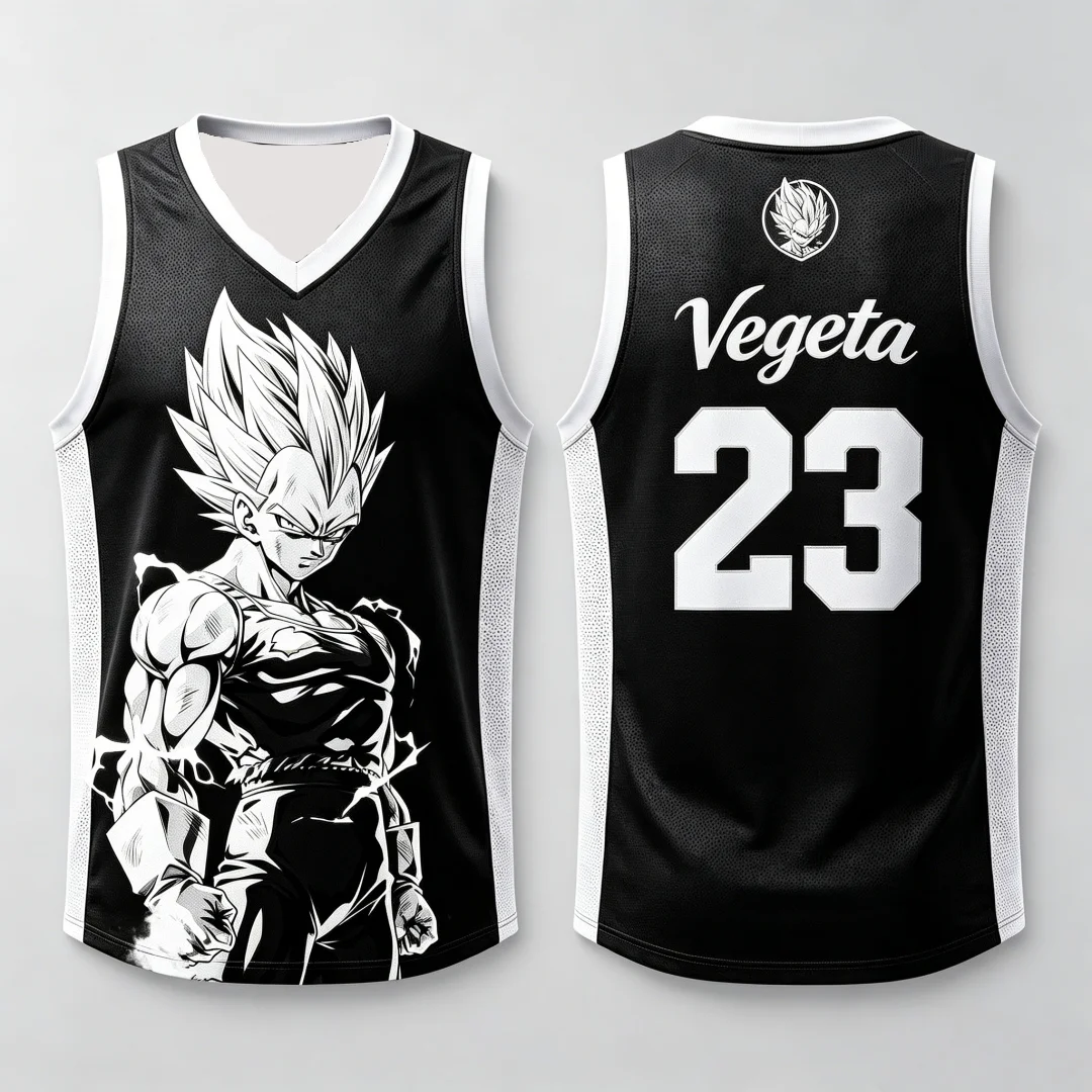 Dragon Ball # 23 Basketball Shirt Tank TopAnime Printed Breathable Suitable for Male and Female Fans Family Matching Clothing