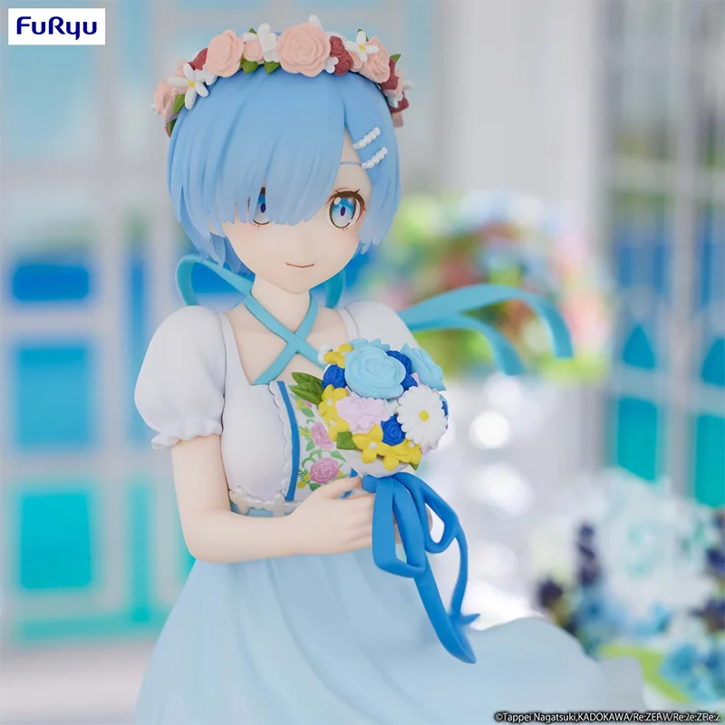 

【100%Authentic】FuRyu Original Re:Zero Starting Life in Another World Trio-Try-iT Figure Rem Bridesmaid Model Decoration Toys