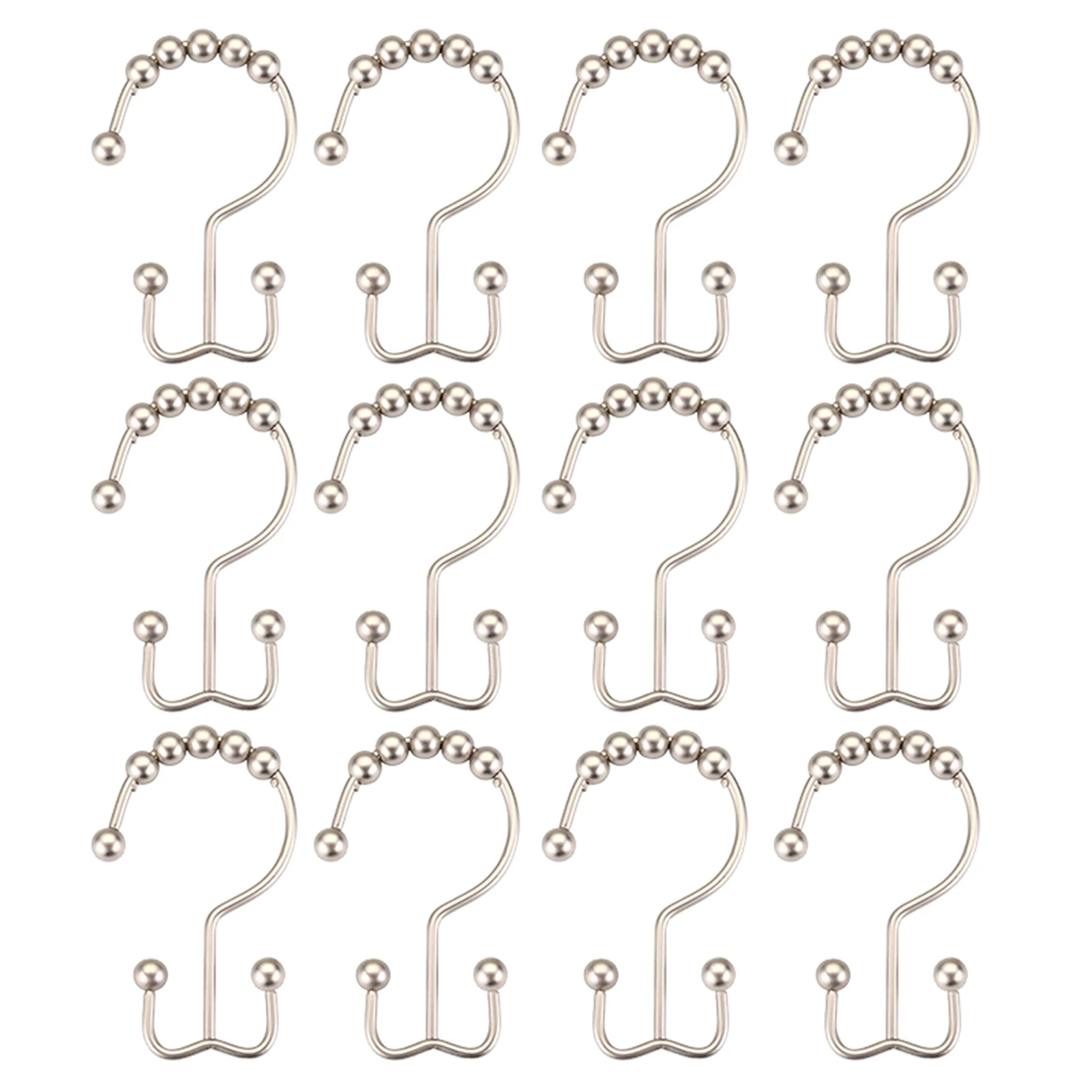 12-Piece Double-Sided Shower Hooks 9