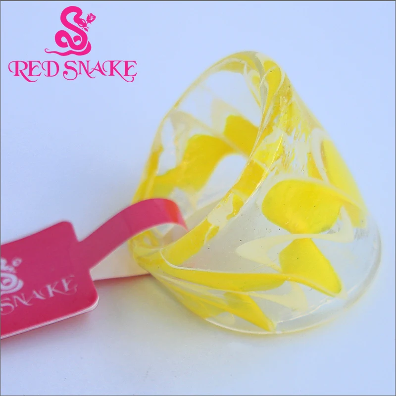 

RED SNAKE Brand Fashion Ring Handmade Murano Glass Multifarious Rings RSMG0000 No.B#