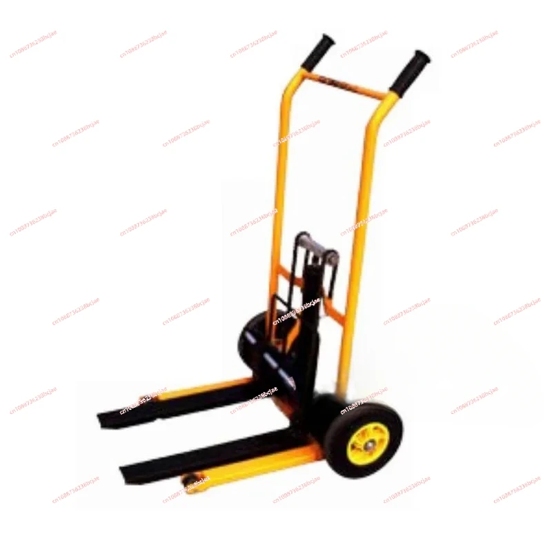 200kg load-bearing forklift, portable manual handling stacker, light and small household lift truck, hydraulic unloading