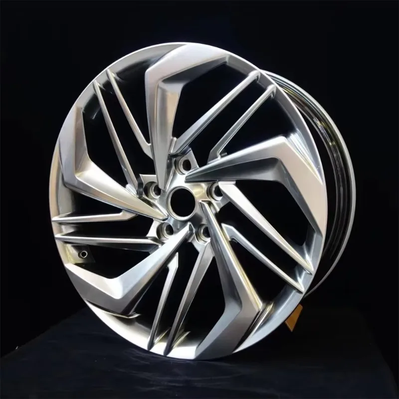 HW OEM ODM New 4 Pieces Custom Car Forged Aluminum 6061-T6 Alloy Wheels 100mm PCD Double Color Hubs 25mm ET Concave Design