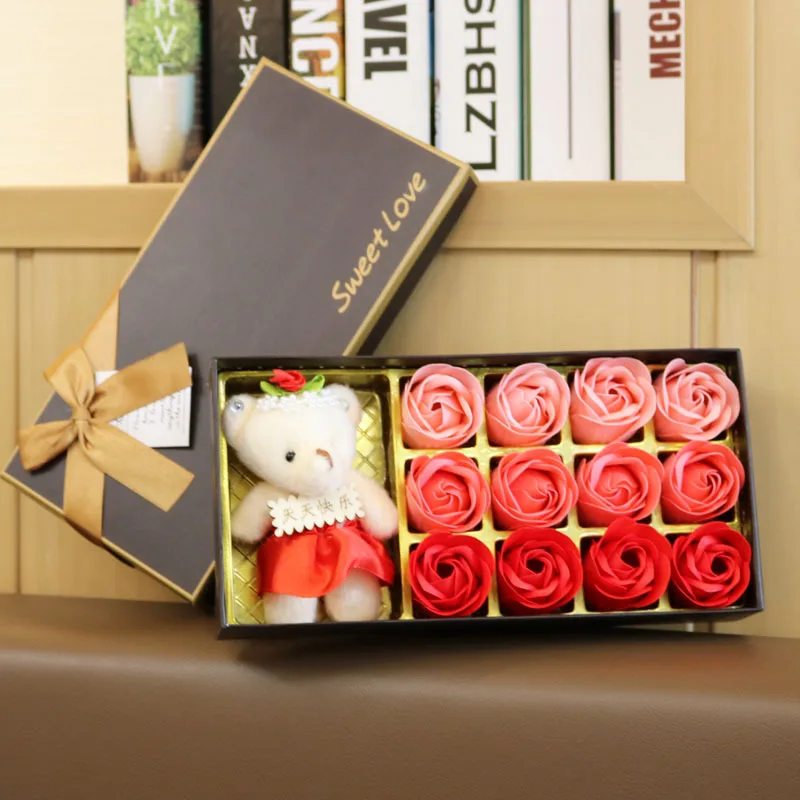 Badeseife mit Blumenduft, Rosenblütenblätter, ätherisches Pflanzenöl, Rosenseifen-Set, beste Geschenke für ihre Frauen, Mädchen, Mutter, Liebhaber, Geburtstag – Detail 10